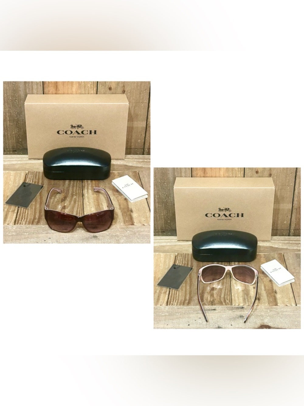 Coach Allie S460 Sunglasses with Hard Case, Cleaning Cloth & Free Gift Box. - Picture 6 of 16